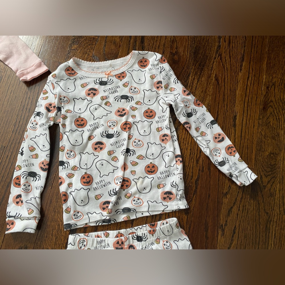 Chick Pea Pajamas 4T cotton PJs girls fall halloween festive long sleeve BUNDLE - Picture 9 of 16